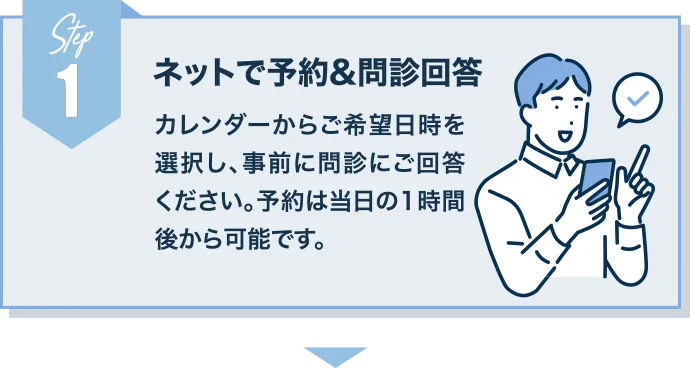 ネットで予約&問診回答