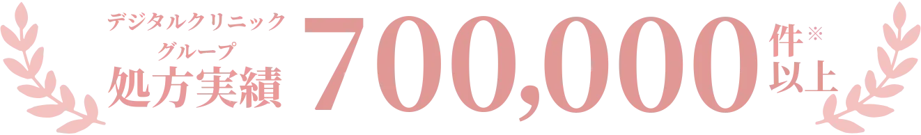 デジタルクリニックグループ 処方実績 700,000件以上