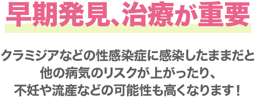 早期発見、治療が重要