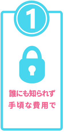 誰にも知られず手軽な費用で