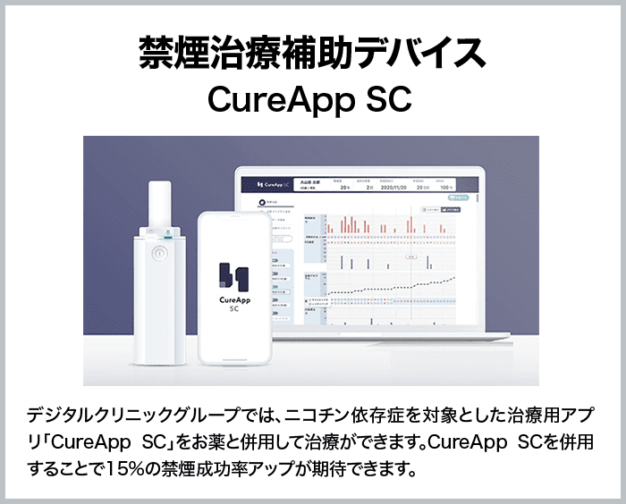 禁煙治療補助デバイス CureApp SC